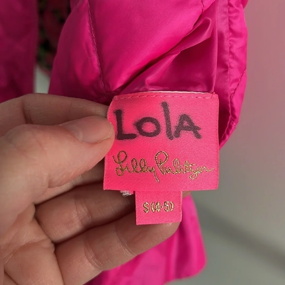Lilly Pulitzer Small (4/5) Reversible Quilted Puffer Vest